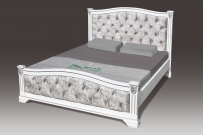 Кровать Ницца со стразами с матрасом