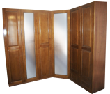 Шкаф угловой с двумя зеркалами