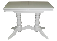 Стол 2 ноги прямоугольный белая эмаль